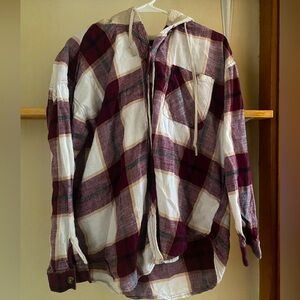 Maurice’s Fall Flannel Hoodie